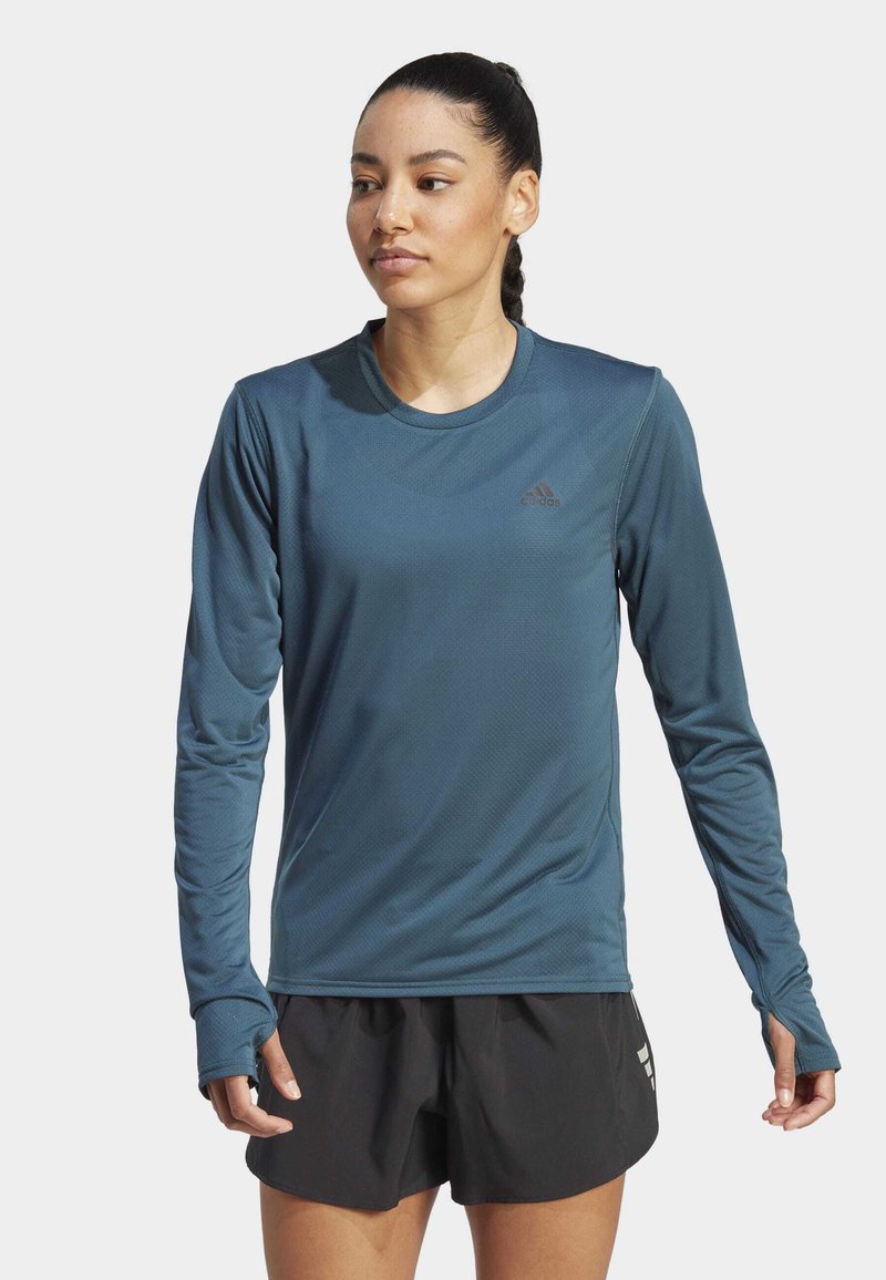 adidas Performance RUN ICONS RUNNING - Top dugih rukava - arctic night