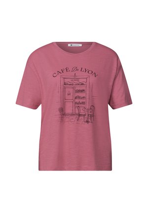 Street One, T-SHIRT MIT RUNDHALS UND FRONTPRINT - T-shirt imprimé - blush berry