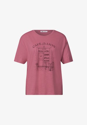 Street One, T-SHIRT MIT RUNDHALS UND FRONTPRINT - T-shirt imprimé - blush berry