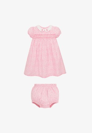 JoJo Maman Bébé DITSY SMOCKED - Denné šaty - pink