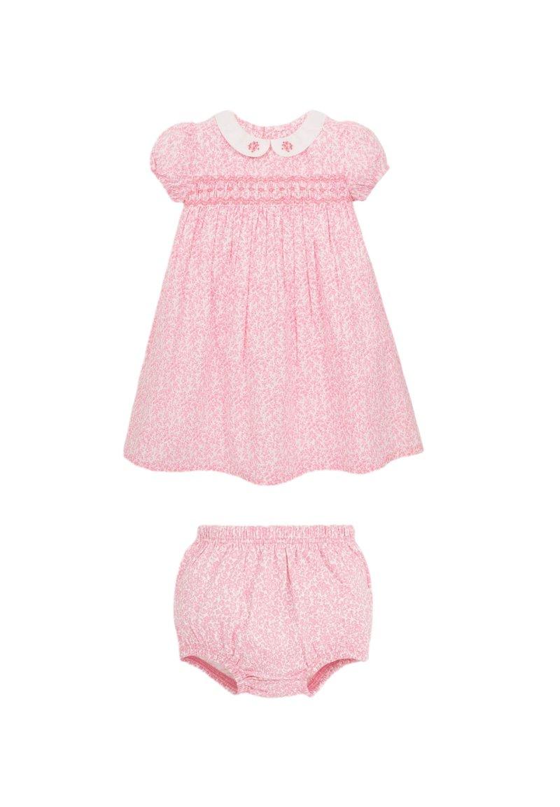 JoJo Maman Bébé DITSY SMOCKED - Dienas kleita - pink