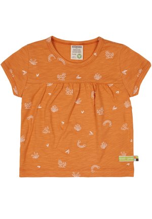 loud + proud MIT DRUCK - T-shirt con stampa - orange