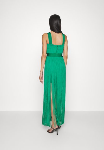 Hervé Léger CONTOUR BUST WIDE STRAP FRINGE GOWN - Μάξι φόρεμα - cypress