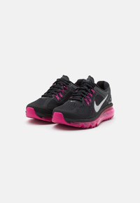 Nike Sportswear AIR MAX 2013 UNISEX - Matalavartiset tennarit - black/metallic silver/dark grey/fusion pink