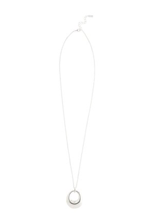 Next, OPEN CIRCLE DROP - Necklace - silver tone