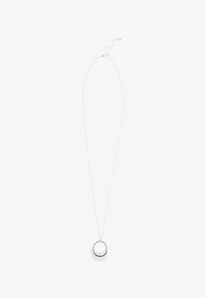 Next, OPEN CIRCLE DROP - Necklace - silver tone