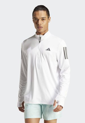 adidas Performance OWN THE RUN HALF-ZIP - Camiseta de manga larga - white   white