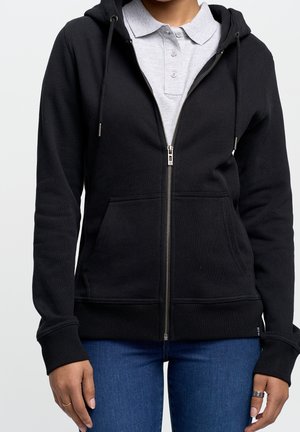 Zip-up sweatshirt - black