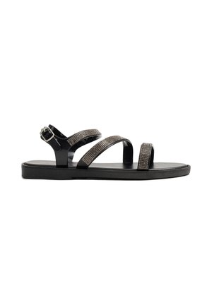 INSIDE, TIRAS BRILLOS - Sandalias - black
