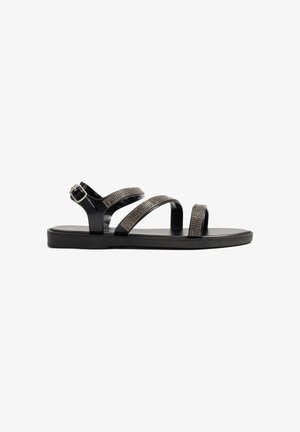 INSIDE, TIRAS BRILLOS - Sandalias - black