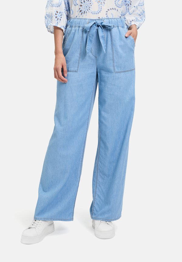 CASUAL-MIT ELASTISCHEM BUND - Jeans Straight Leg