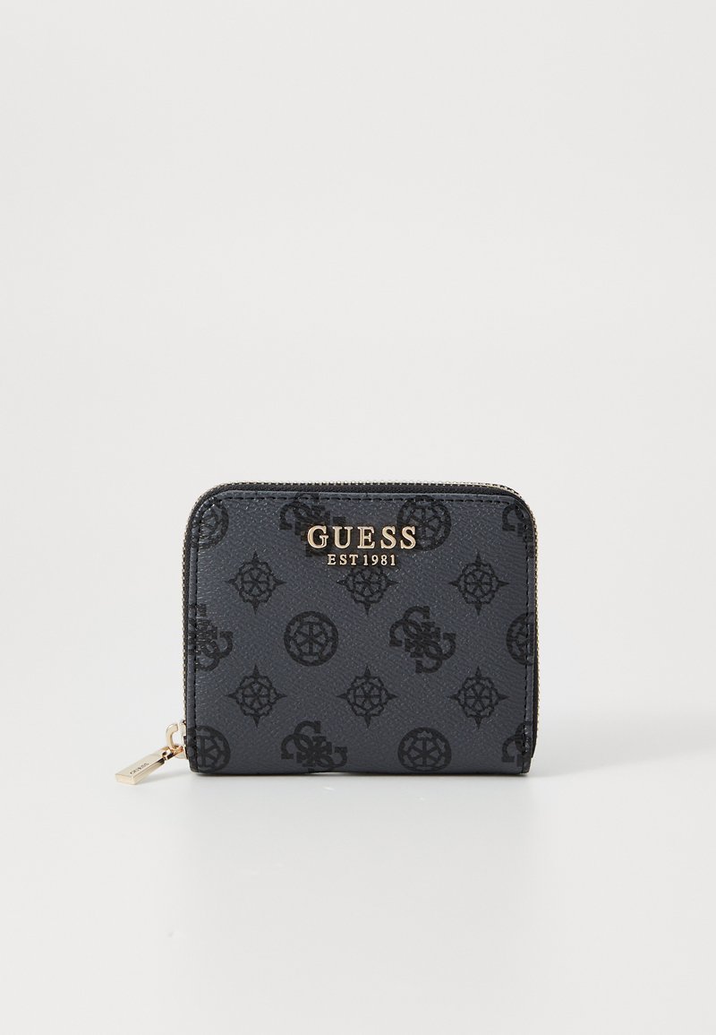 Guess LAUREL SMALL ZIP AROUND - Punge - charcoal