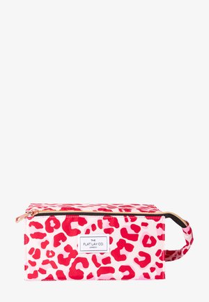 The Flat Lay Co. FLAT LAY MAKEUP BOX BAG - Kosmetiktasche - pink leopard