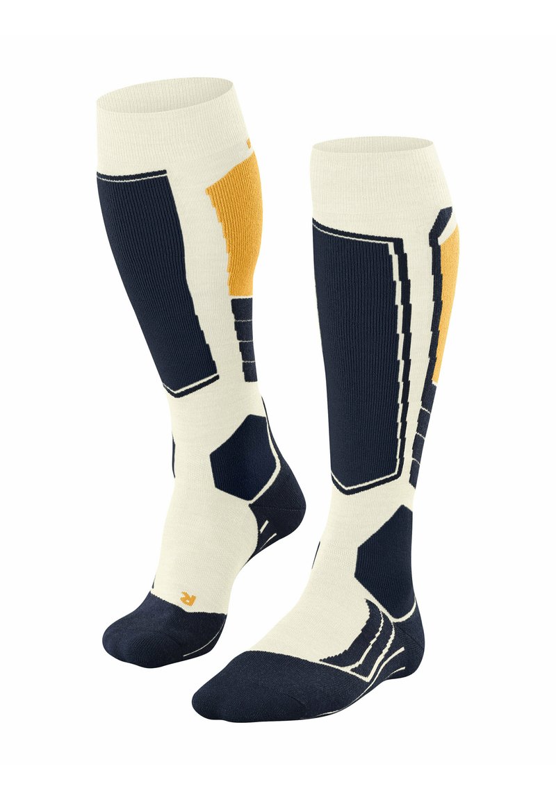 FALKE SK2 WOOL SKIING MEDIUM CUSHIONING - Calzettoni - off white
