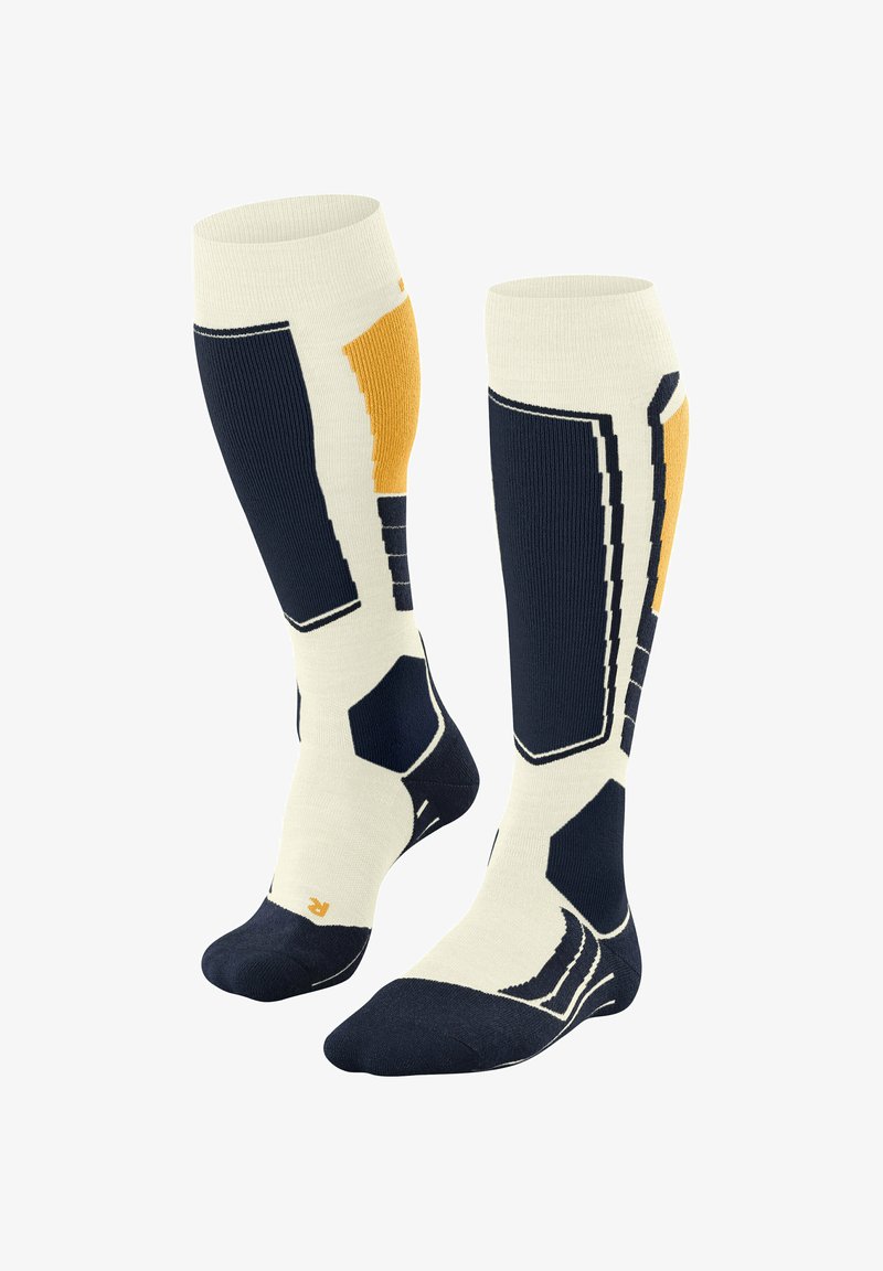 FALKE SK2 WOOL SKIING MEDIUM CUSHIONING - Calzettoni - off white