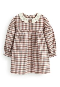Next Tričkové šaty - beige check