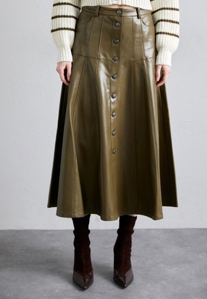 VEENA SKIRT - A-line skjørt - dark olive