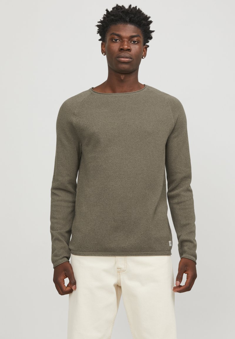 Jack & Jones - JJEHILL CREW NECK NOOS - Stickad tröja - bungee cord, Förstora