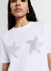 Calliope STELLE  - T-shirt con stampa - bianco ottico