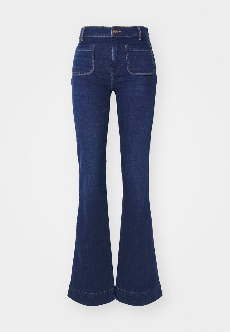 Wrangler Flared Jeans donkerblauw denim Wrangler Flared Jeans donkerblauw denim