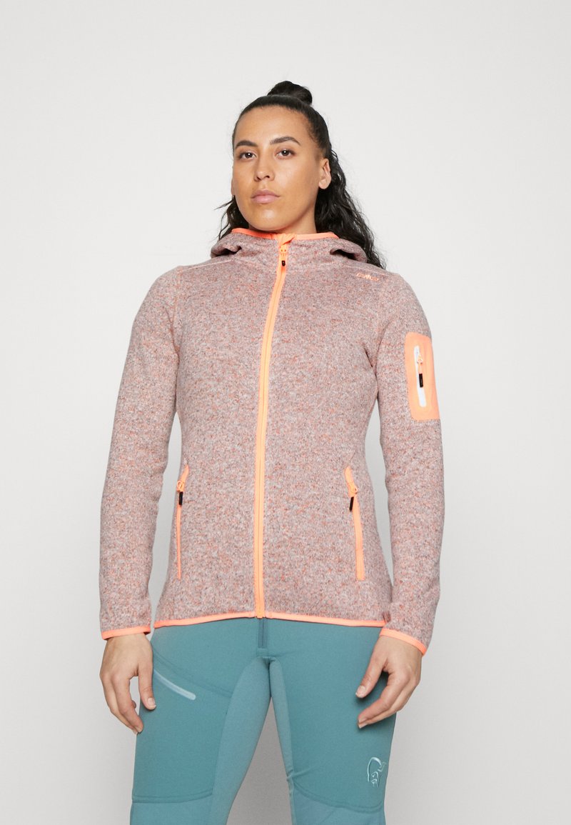 CMP FIX Fleece jacket sunrise/bianco/mottled light yellow Zalando.ie