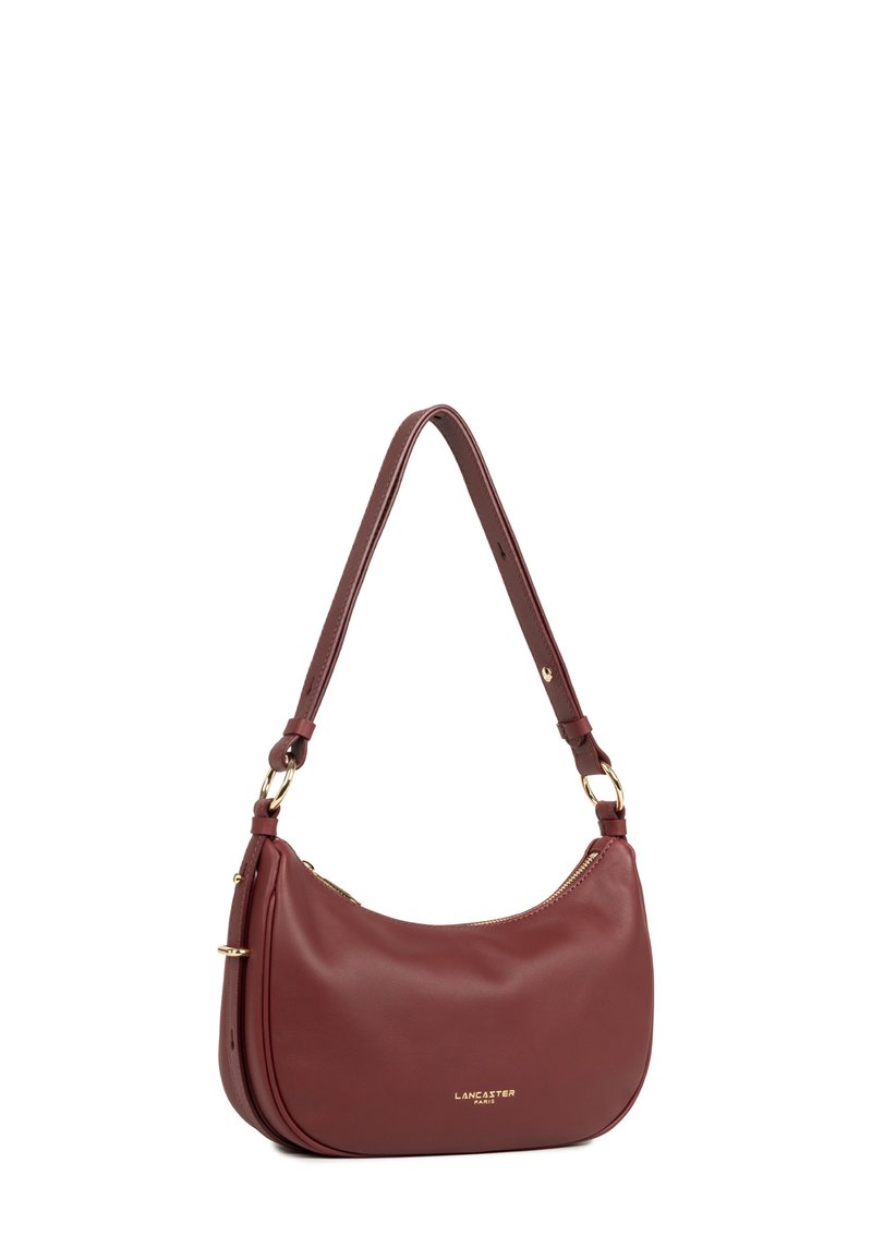 Sac à Main Lancaster Paris Cuir Rouge Vintage - Doré/argent, épaule, Modèle N9648