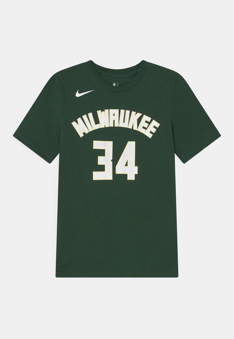 Nike Performance NBA MILWAUKEE BUCKS ANTETOKOUNMPO GIANNIS ICON TEE - Club wear - fir