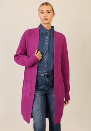 LANGE - Strickjacke - lila
