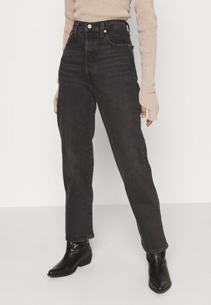 RIBCAGE ANKLE - Straight leg jeans - black denim