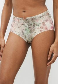 Next - NO VPL BACK THREE PACK - Slip - pink watercolour floral print sage green rose pink Thumbnail-Bild 1