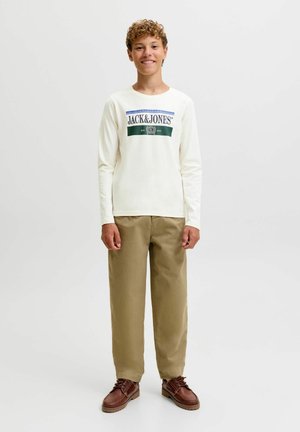 Jack & Jones Junior, JORFREDERIKSBERG GRAPHIC BOX TEE LS JNR - Pikkade varrukatega topp - snow white