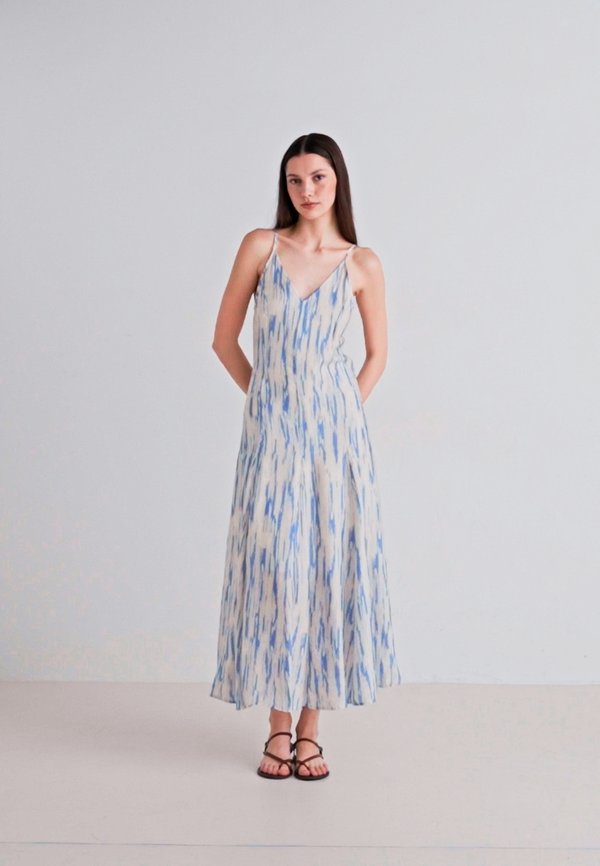 SLFJOSELLA TIERED ANKLE STRAP DRESS - Maxi dress - birch3