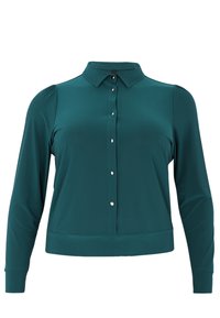 YOEK WITH COLLAR - Hemdbluse - dark green