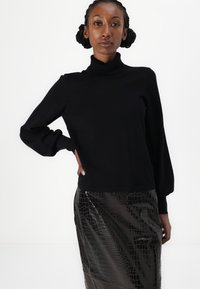 VILA VIAMANDA TURTLE NECK  - Pulóver - black