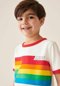 Little Bird SHORT SLEEVE RAGLAN COLOURFUL - REGULAR FIT - T-shirts print - red ecru stripe