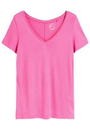 SLOUCH V NECK  - Basic póló - pink