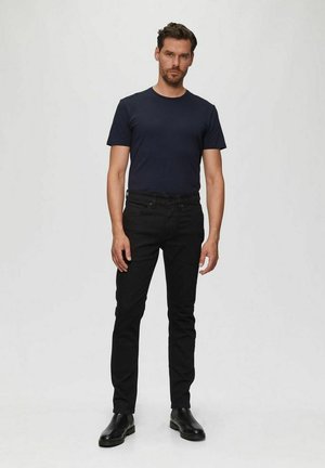 s.Oliver BLACK LABEL RUNDHALS KURZARM 2ER PACK - T-Shirt basic - navy