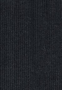 Tissu tricoté noir présentant un motif à fines côtes, illustrant une texture lisse et une trame uniforme et régulière.