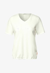 Cecil B321530 Maglietta Ajour con Stampa, Vanilla White, M Donna Cecil B321530 Maglietta Ajour con Stampa, Vanilla White, M Donna