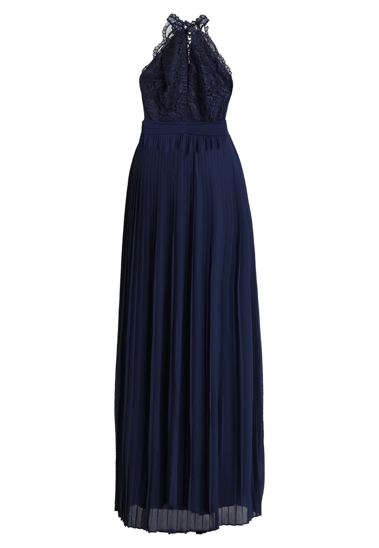 when in rome bridesmaid dress TFNC Plus Bridesmaid Flutter Sleeve Ruffle Detail Maxi Dress Navy/Emer