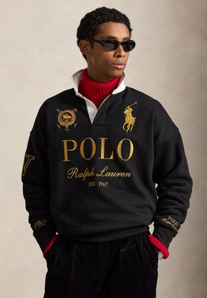 Polo Ralph Lauren, RELAXED FIT BIG PONY RUGBY SWEATSHIRT - Блуза с дълги ръкави - polo black