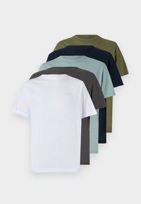 5 PACK - Basic póló - white
