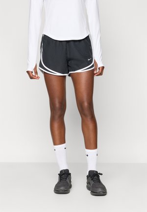 TEMPO SHORT - Korte broeken - black/white/reflective silver-coloured