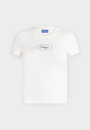 HUGO, Μπλουζάκι με στάμπα - open white