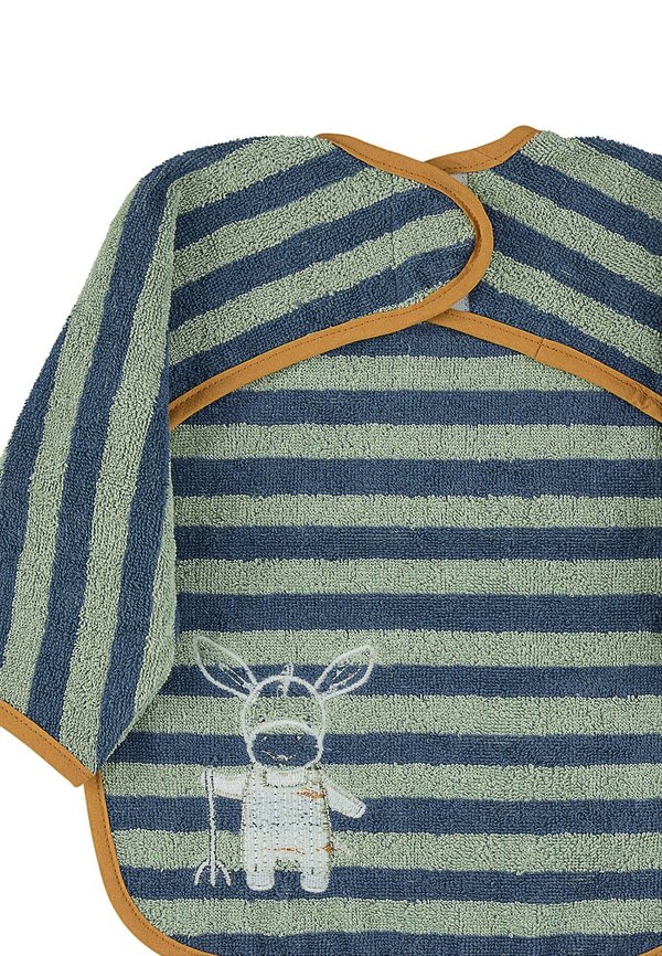 Sleeve bib Emmilius – Lätzchen – mittelblau