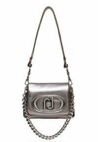 LIU JO FOIL-EFFECT LAPUFFY  - Bandolera - silver coloured