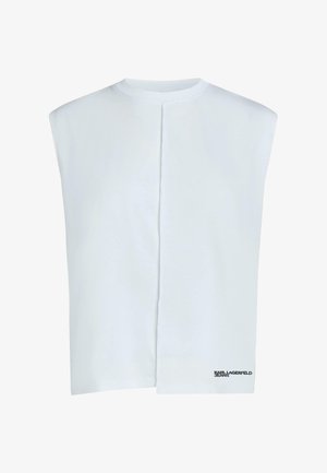 Karl Lagerfeld Jeans, SEAM DETAIL - Μπλούζα - white