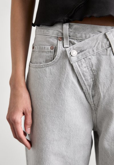 Agolde CRISS CROSS - Džínsy s rovným strihom - marbled medium grey