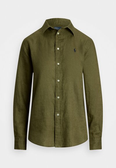Polo Ralph Lauren CLASSIC FIT LINEN SHIRT - Blus - outdoors olive