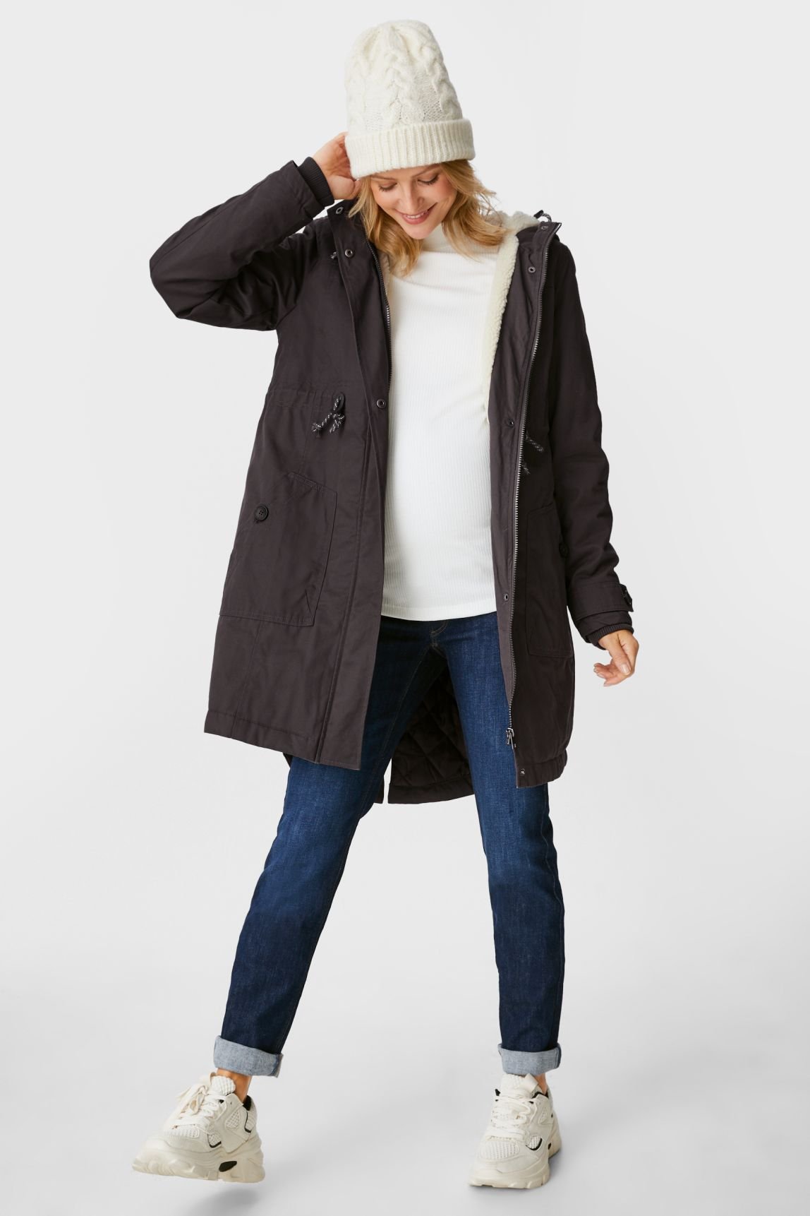 C\u0026A 2in1 Coat - Abrigo de invierno - gray/gris oscuro - Zalando.es